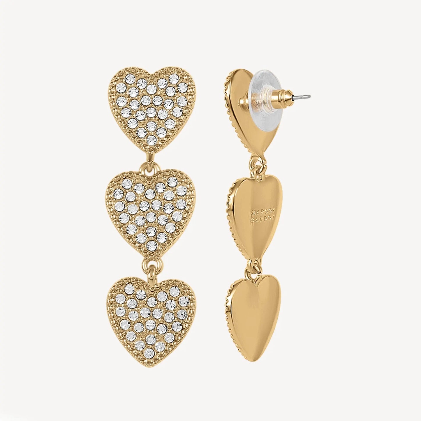 A pair Maeva Earrings - Shine with push back lock by Margot Bardot Online