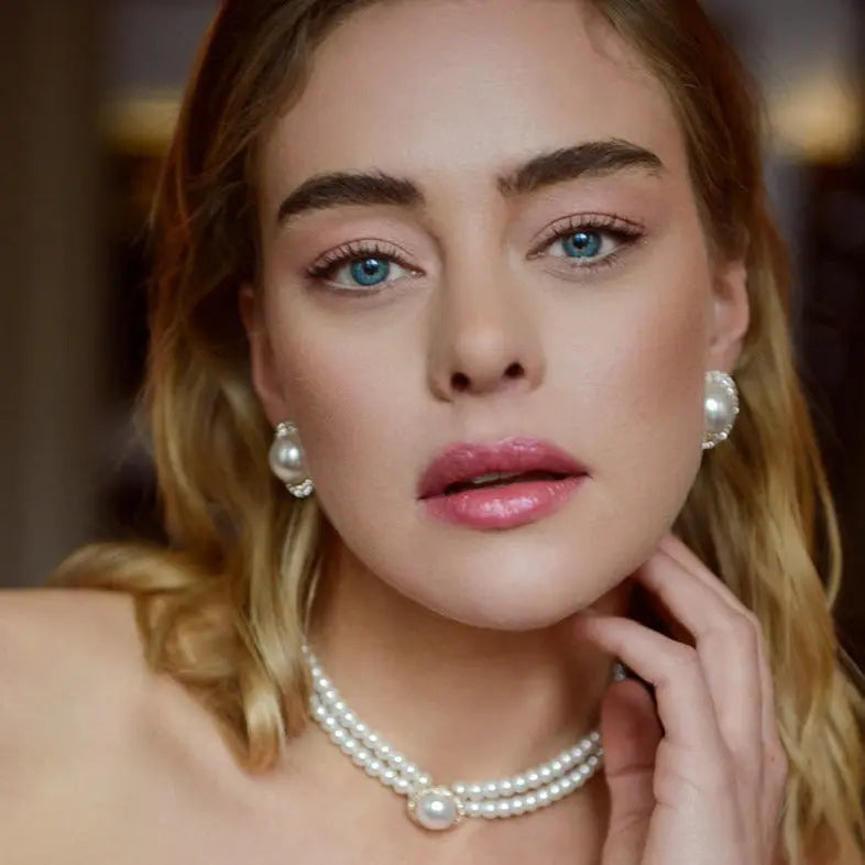Mallory Chocker Necklace - Pearl Margot Bardot Online