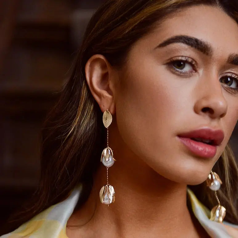 Malou Drop Earrings - Pearl & Go Margot Bardot Online