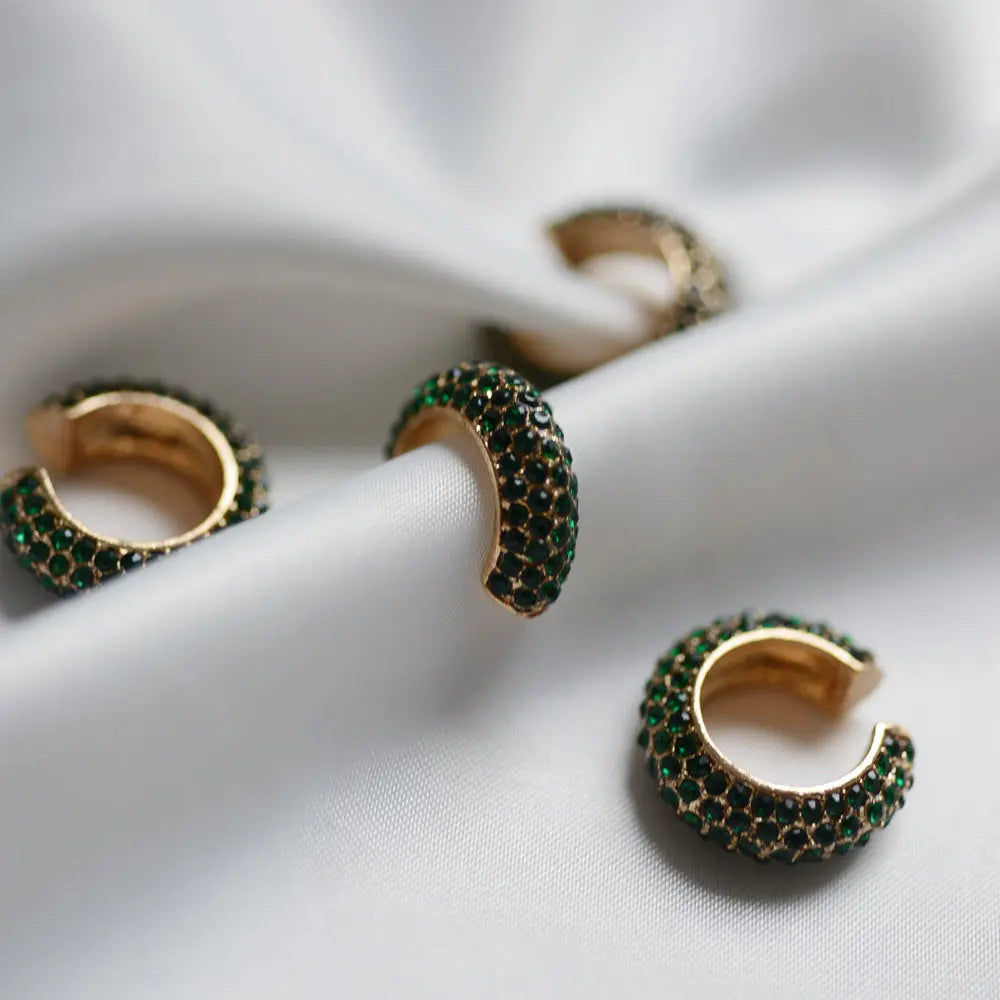 Paloma Ear Cuff - Emerald Margot Bardot Online