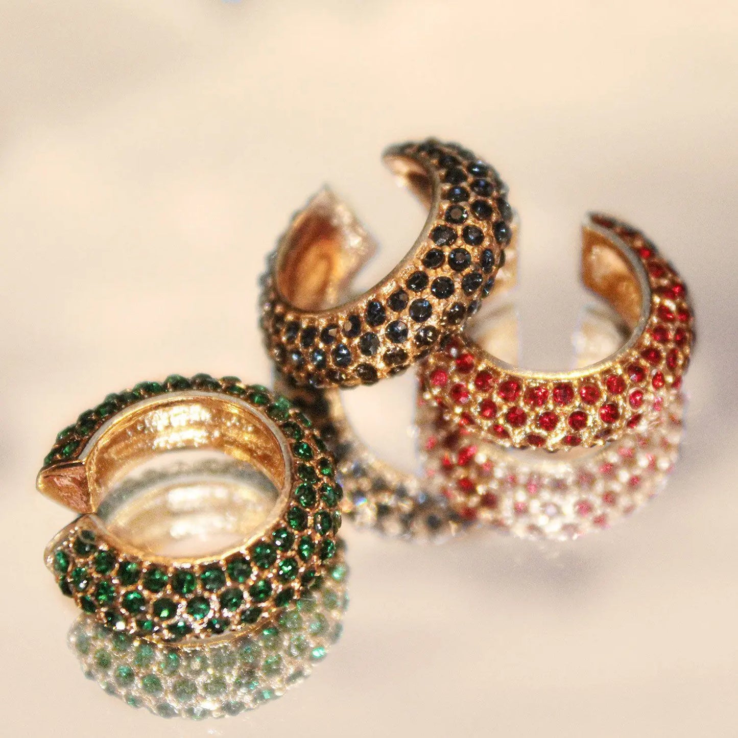 Paloma Ear Cuff - Emerald Margot Bardot Online