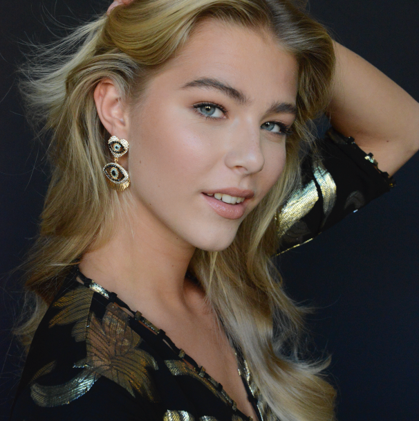 Mae Eye Earrings - Gold