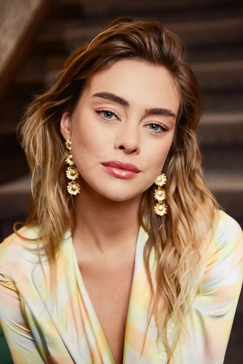 Sunny Flower Earrings - Gold Margot Bardot Online