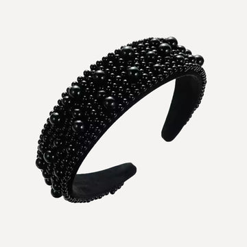 Hairband Perles Noires