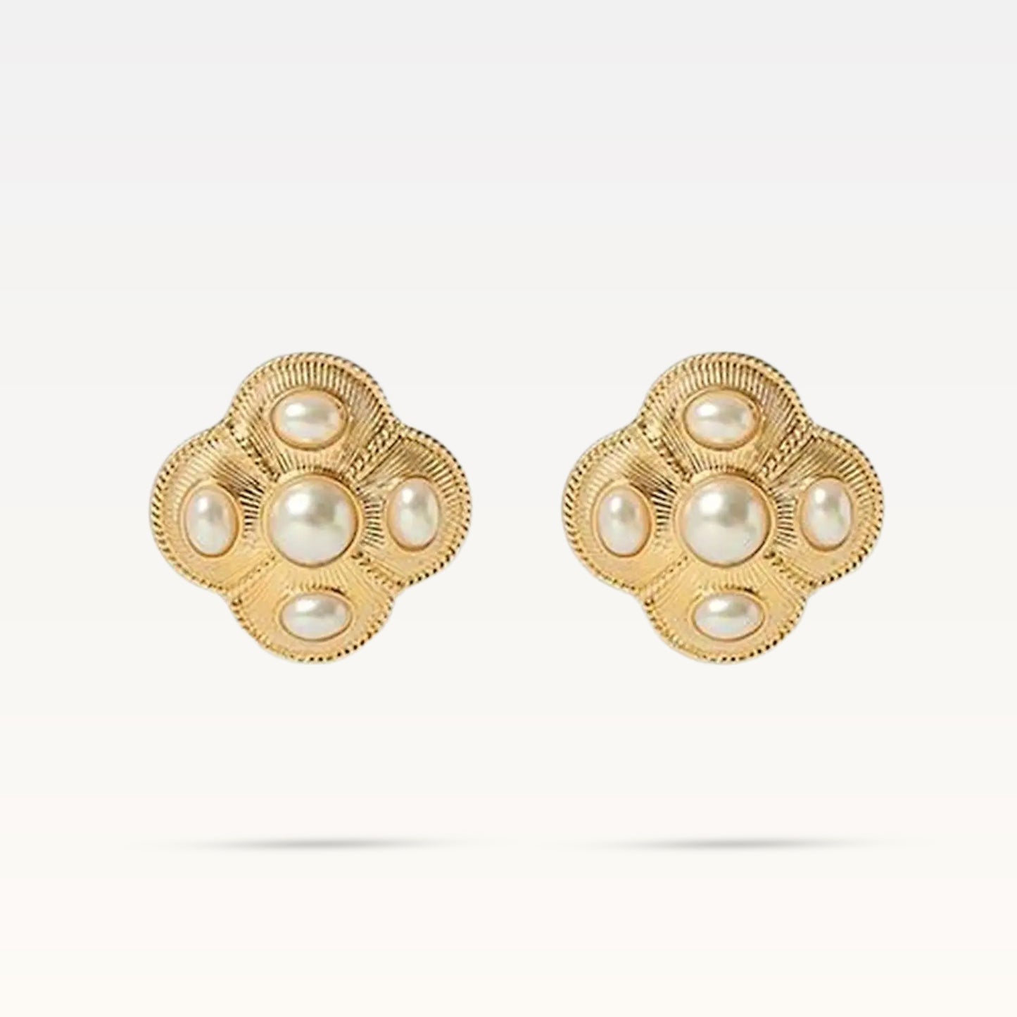 Alix Pearl Earrings - Gold