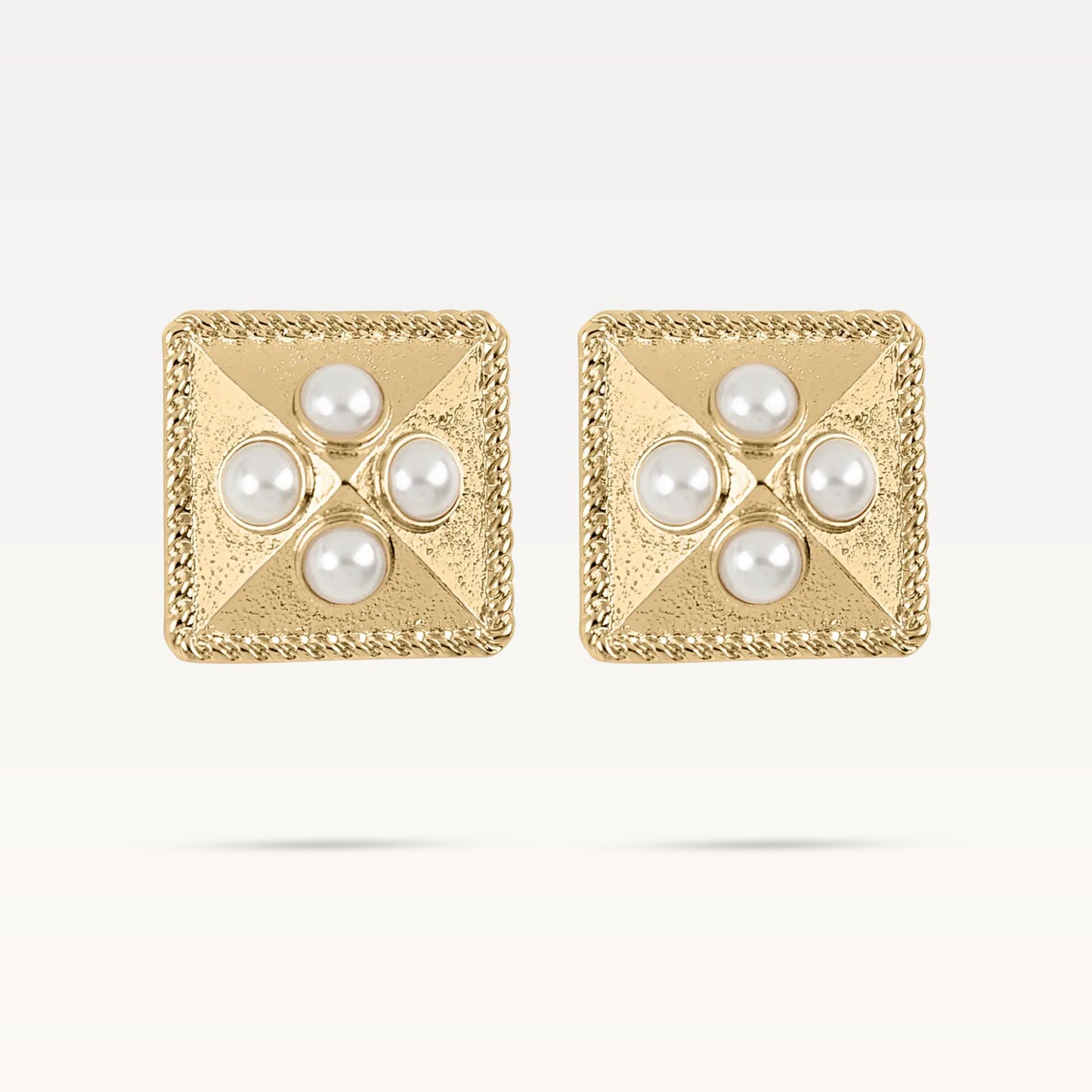 Aretha Pearl Earrings - Gold