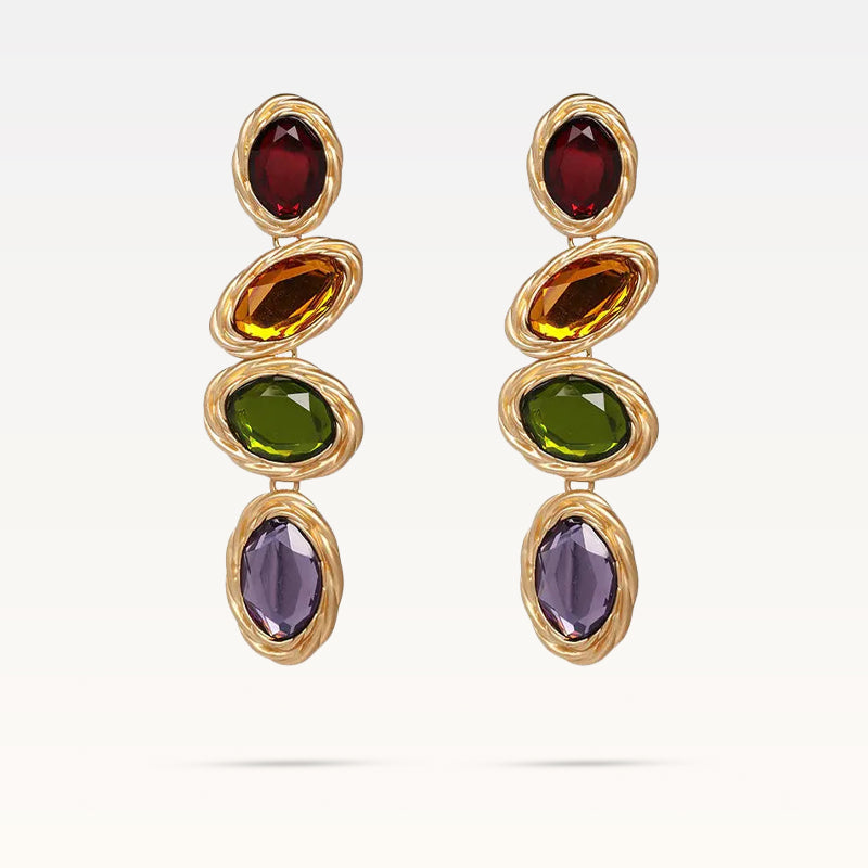 Arya Earrings Coloured - Gold