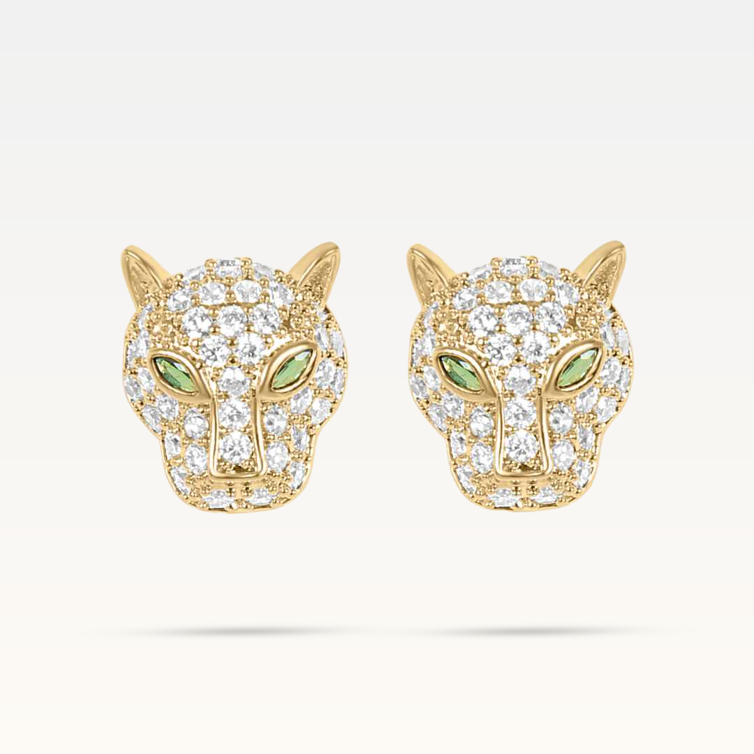 Beatrix Jaguar Earrings - Gold