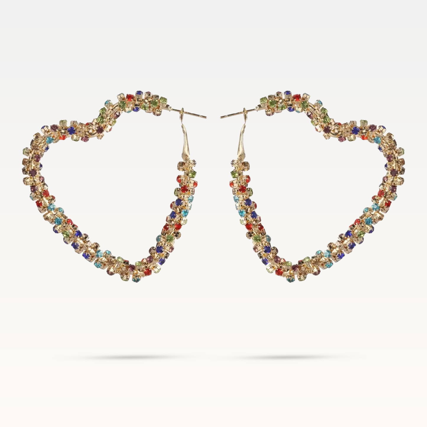 Candy Heart Earrings - Multicoloured