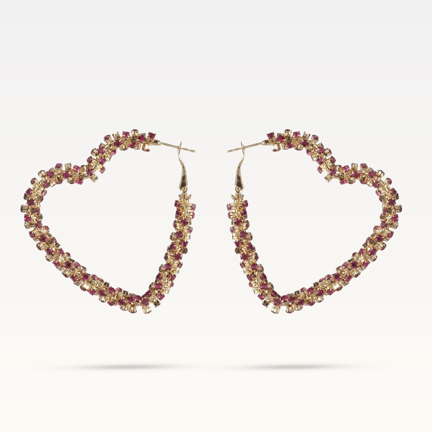 Candy Heart Earrings - Pink