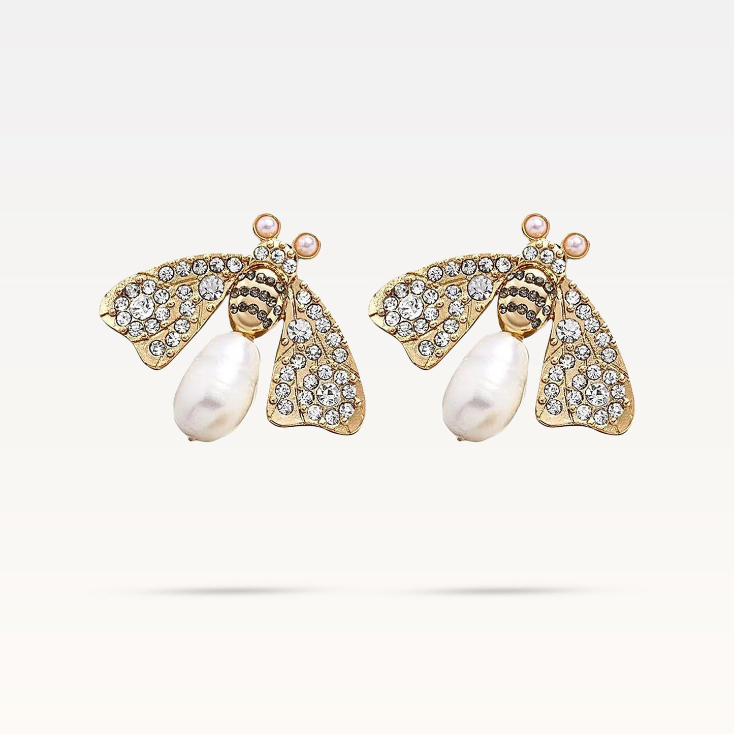 Cassandra Butterfly Earrings - Gold