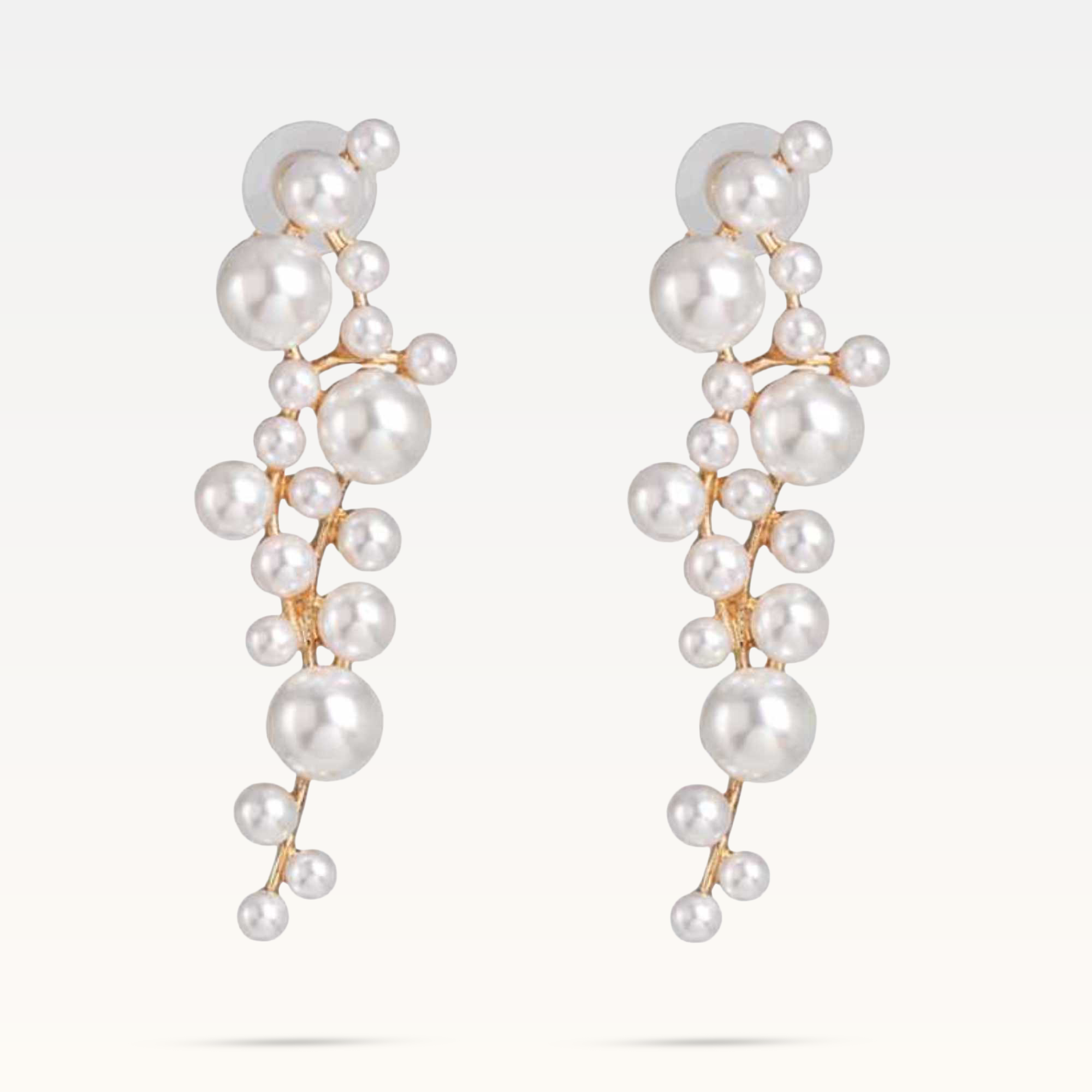 Corina Pearl Earrings - Gold