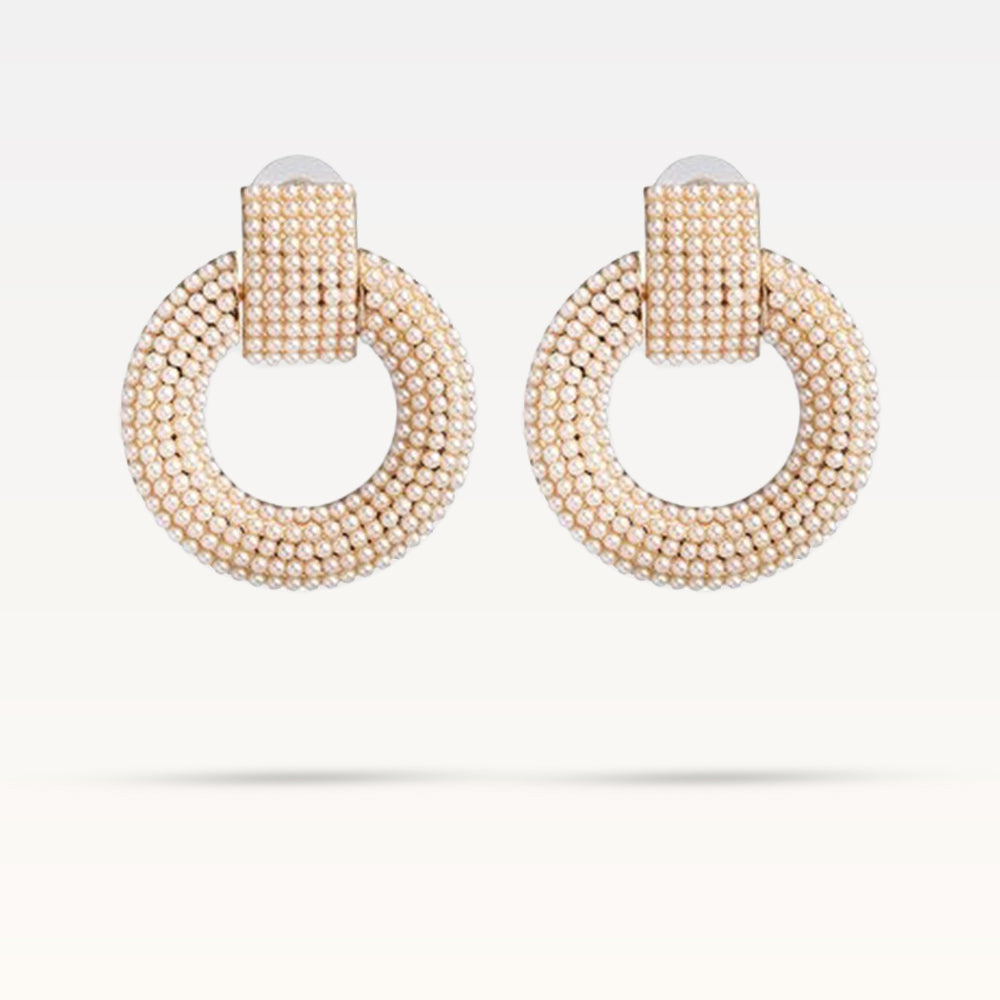 Guilia Pearl Earrings - Gold