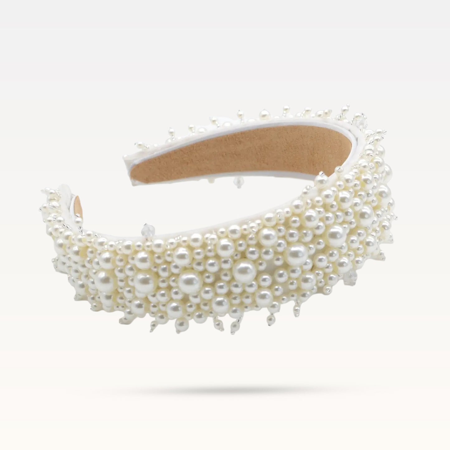 Hairband Pearly Marie Big - White