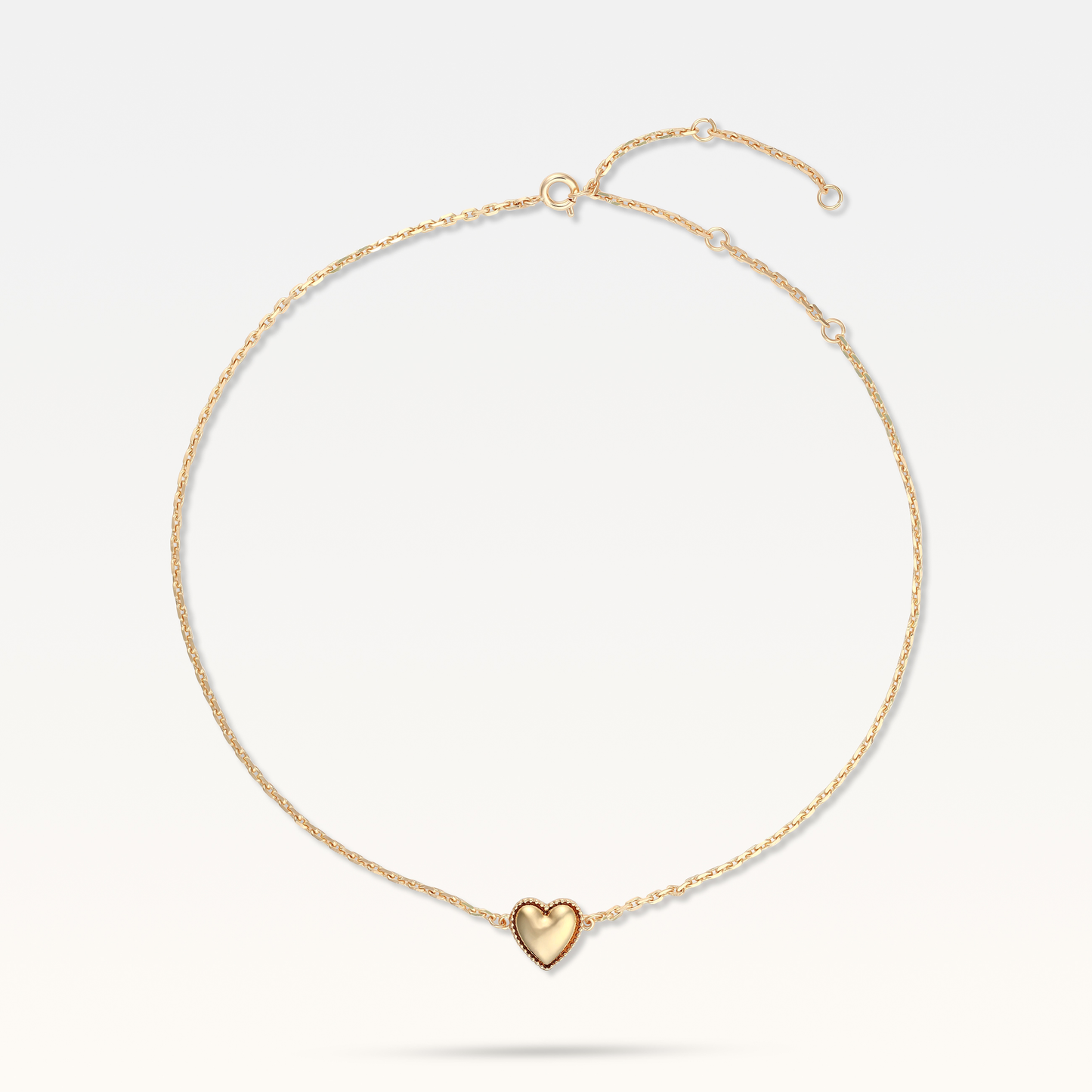 MB Maeva Gold-Plated Gold Heart Necklace