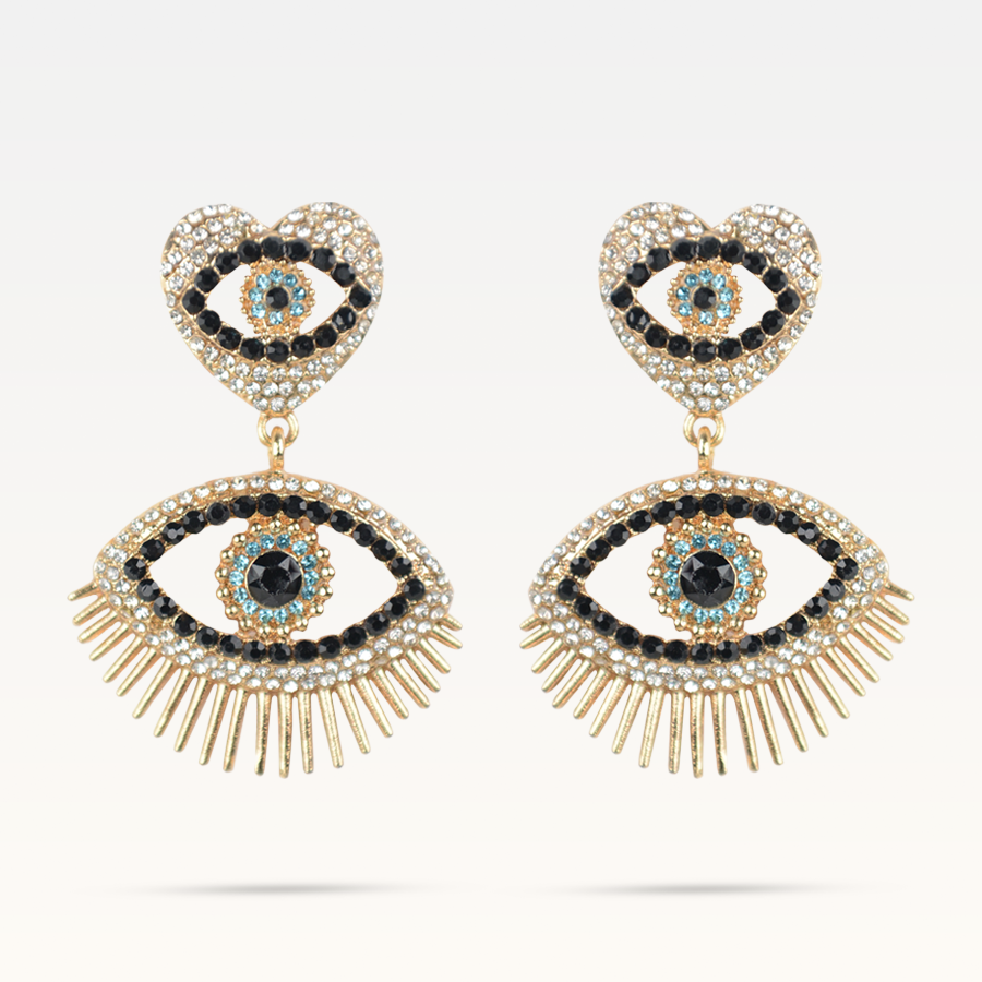 Mae Eye Earrings - Gold