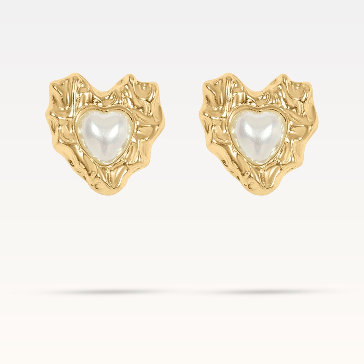 Milou Small Heart Earrings - Gold