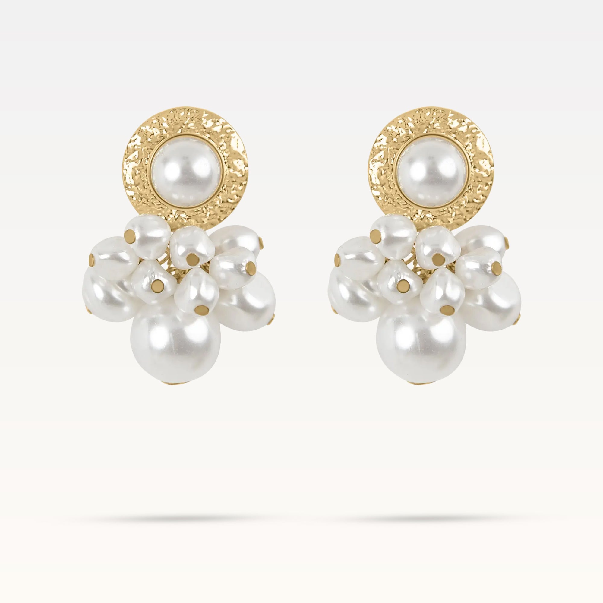 Octavia Pearl Earrings - Gold