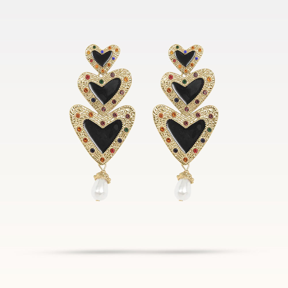 Party Love Earrings - Gold