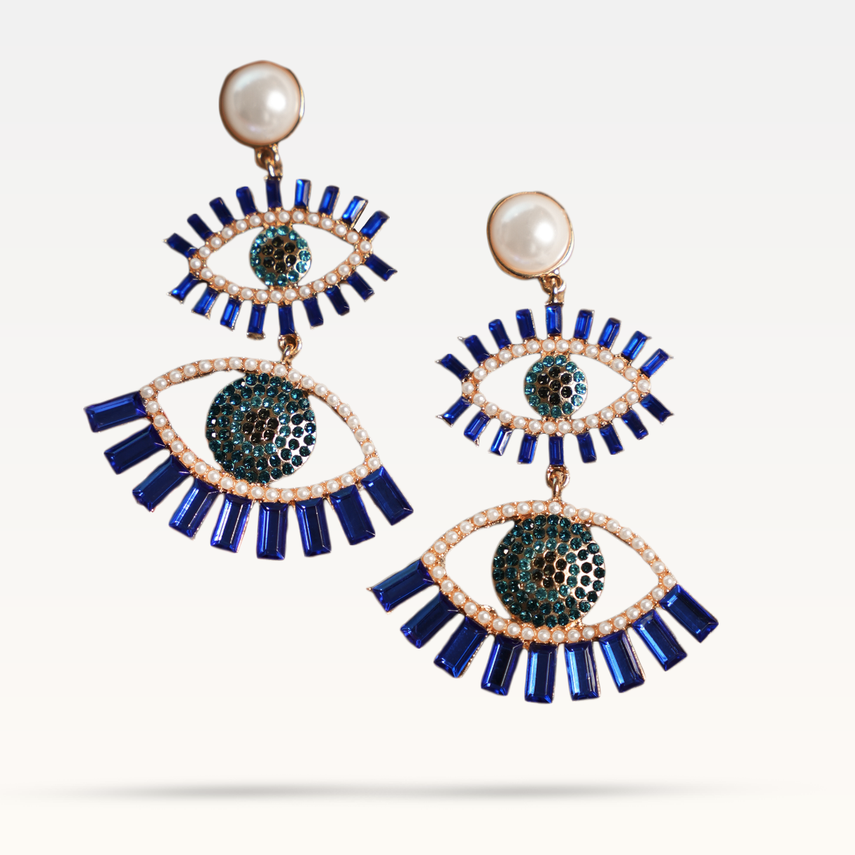 Kia Eye Earrings - Blue