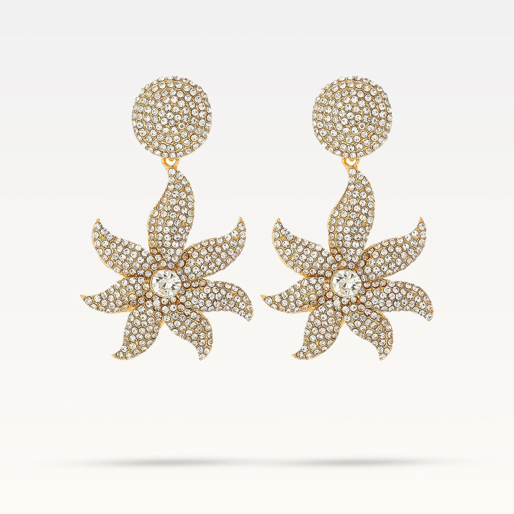 Soleil Star Earrings - Gold