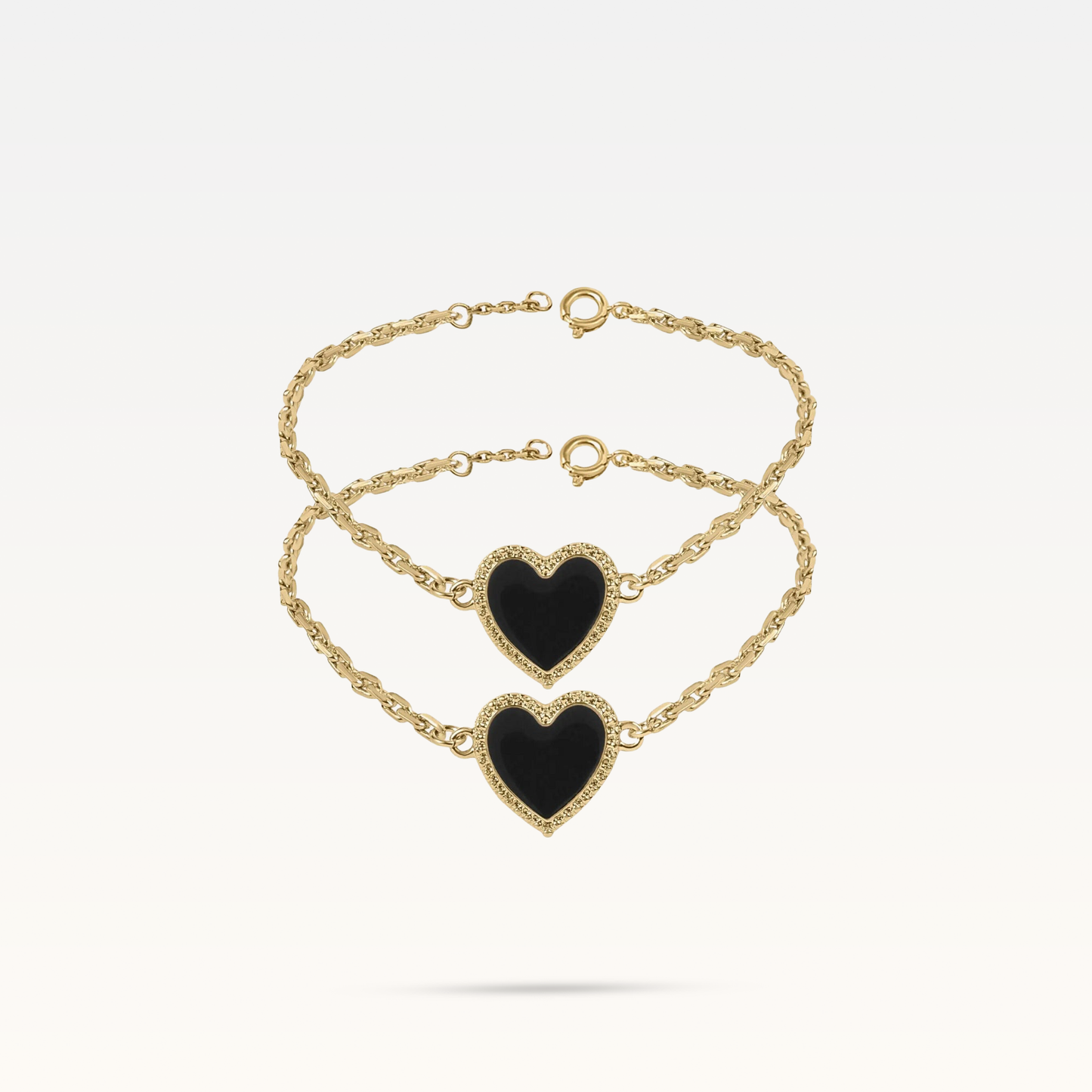 Maeva Heart Bracelet Set