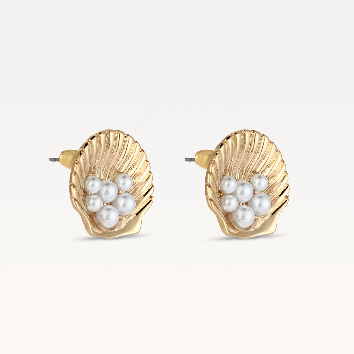 Attina Sea Shell Earrings - Gold