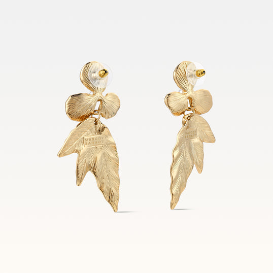 MB Aurora Gold-Plated Flower Earrings