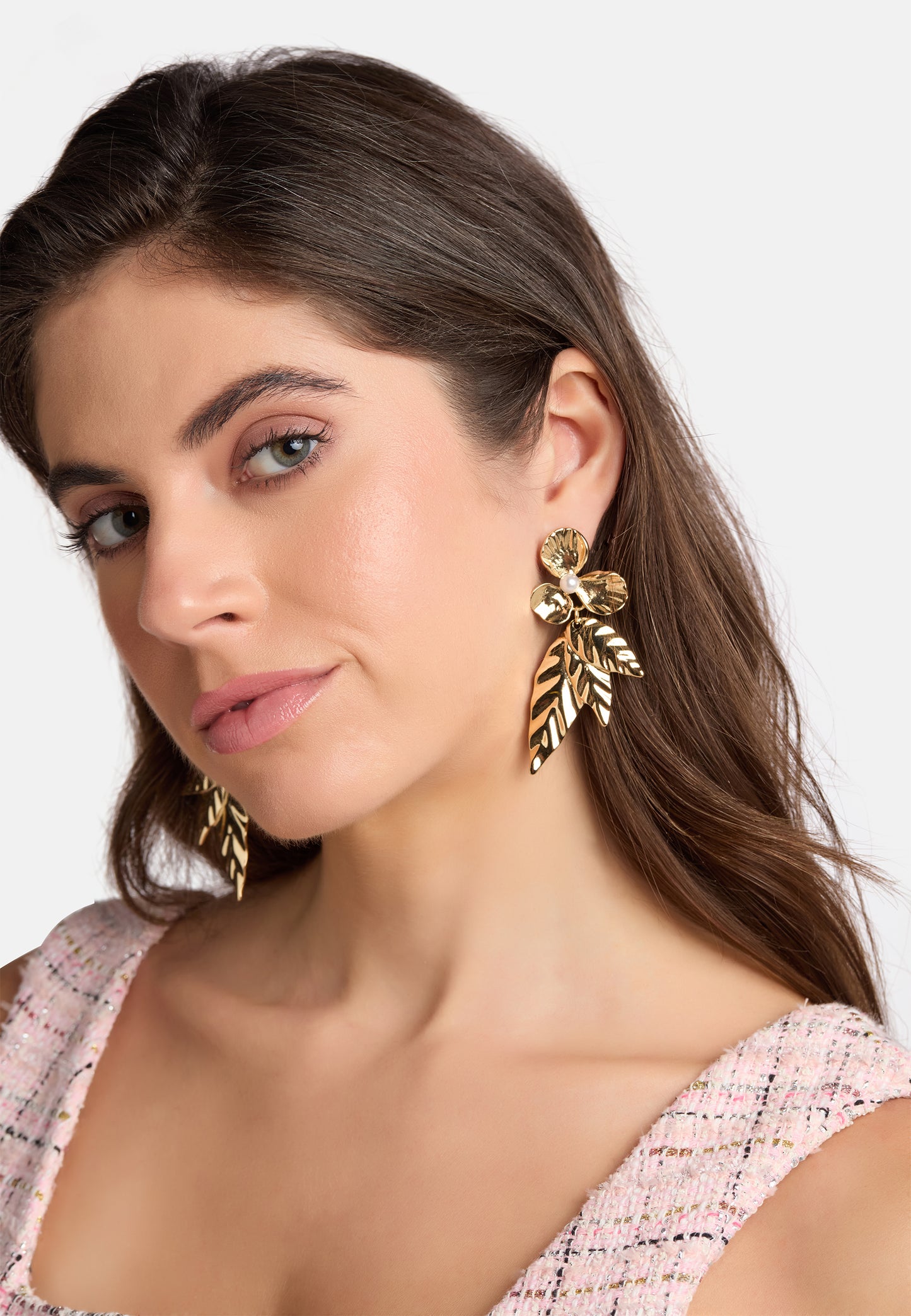 MB Aurora Gold-Plated Flower Earrings