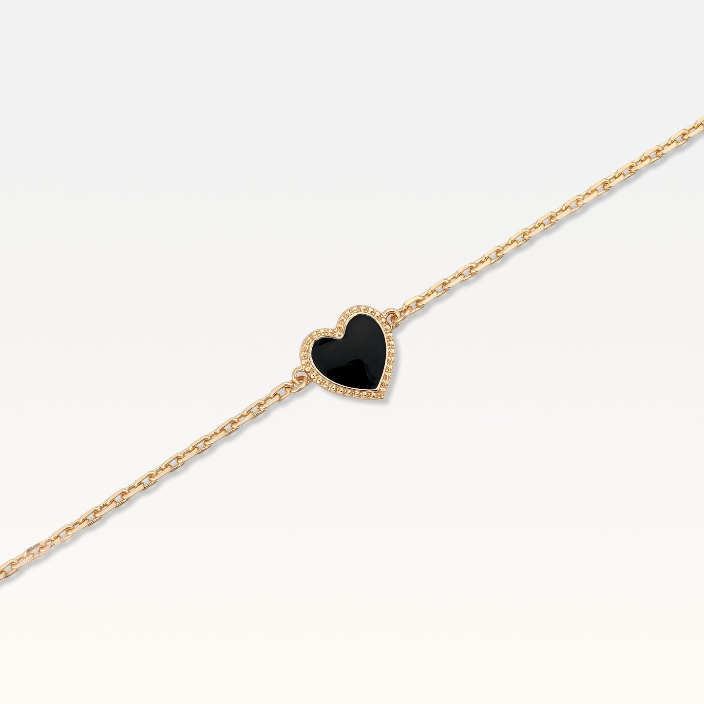 MB Maeva Gold-Plated Black Heart Set