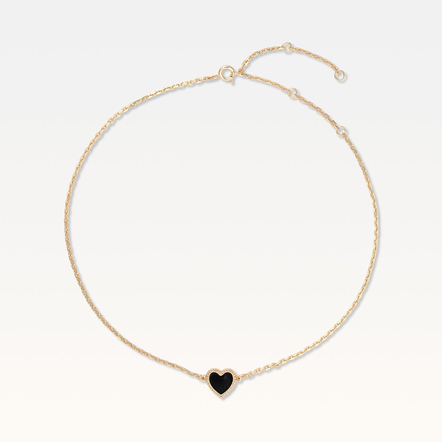 MB Maeva Gold-Plated Black Heart Set