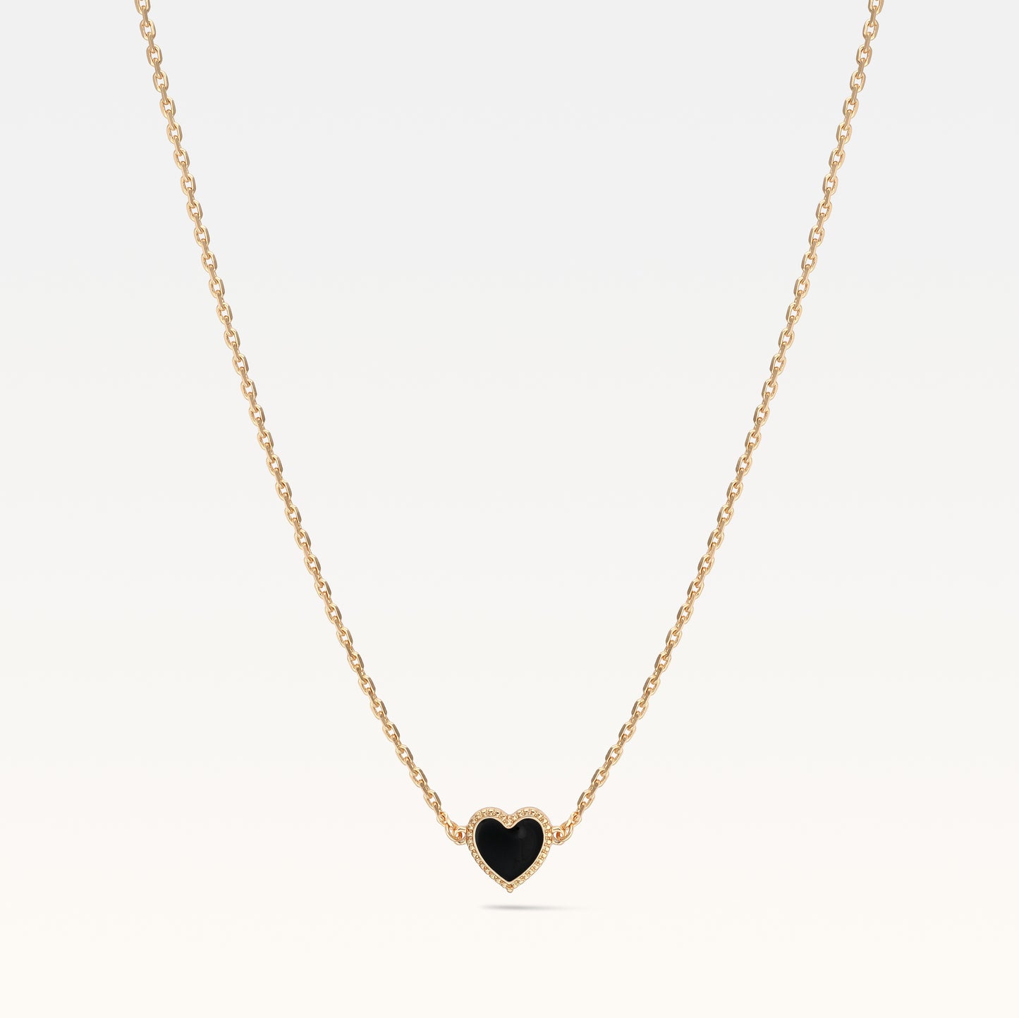 MB Maeva Gold-Plated Black Heart Set