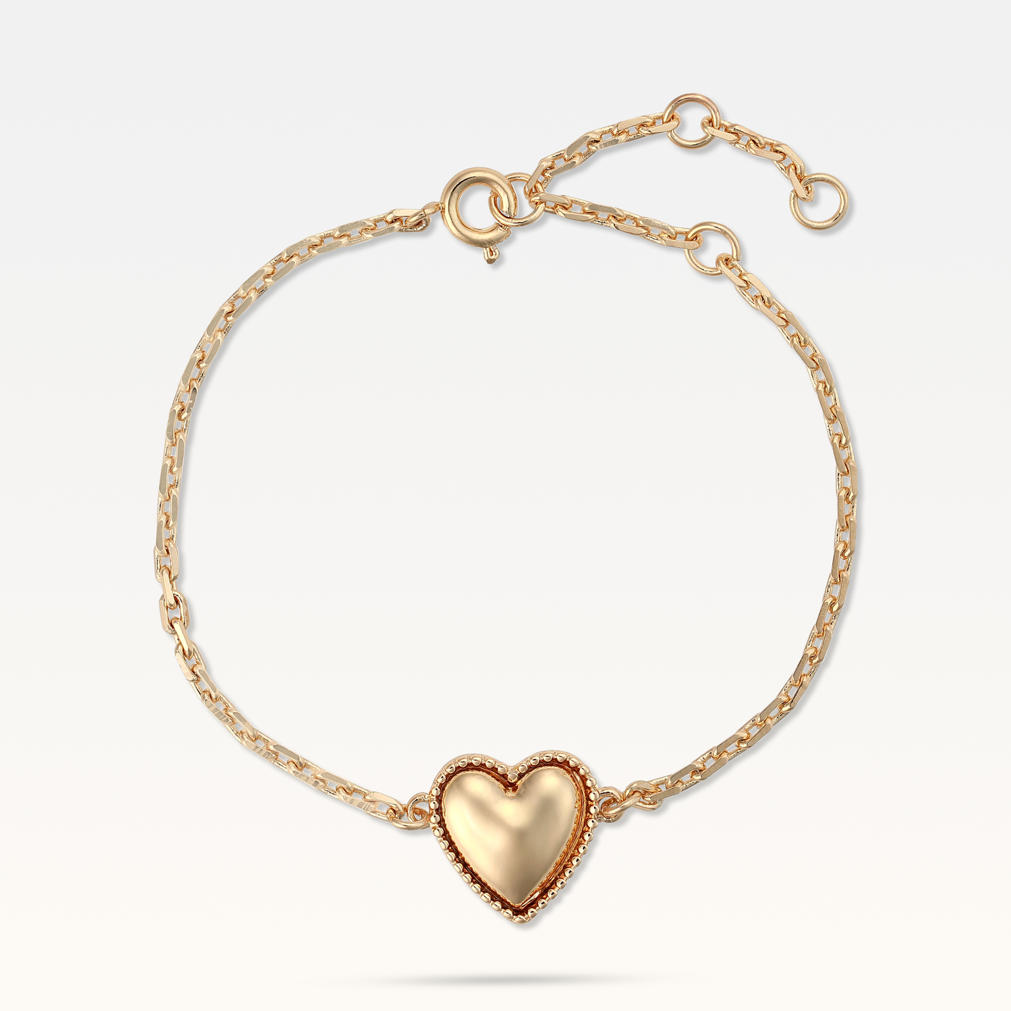 MB Maeva Gold-Plated Heart Bracelet