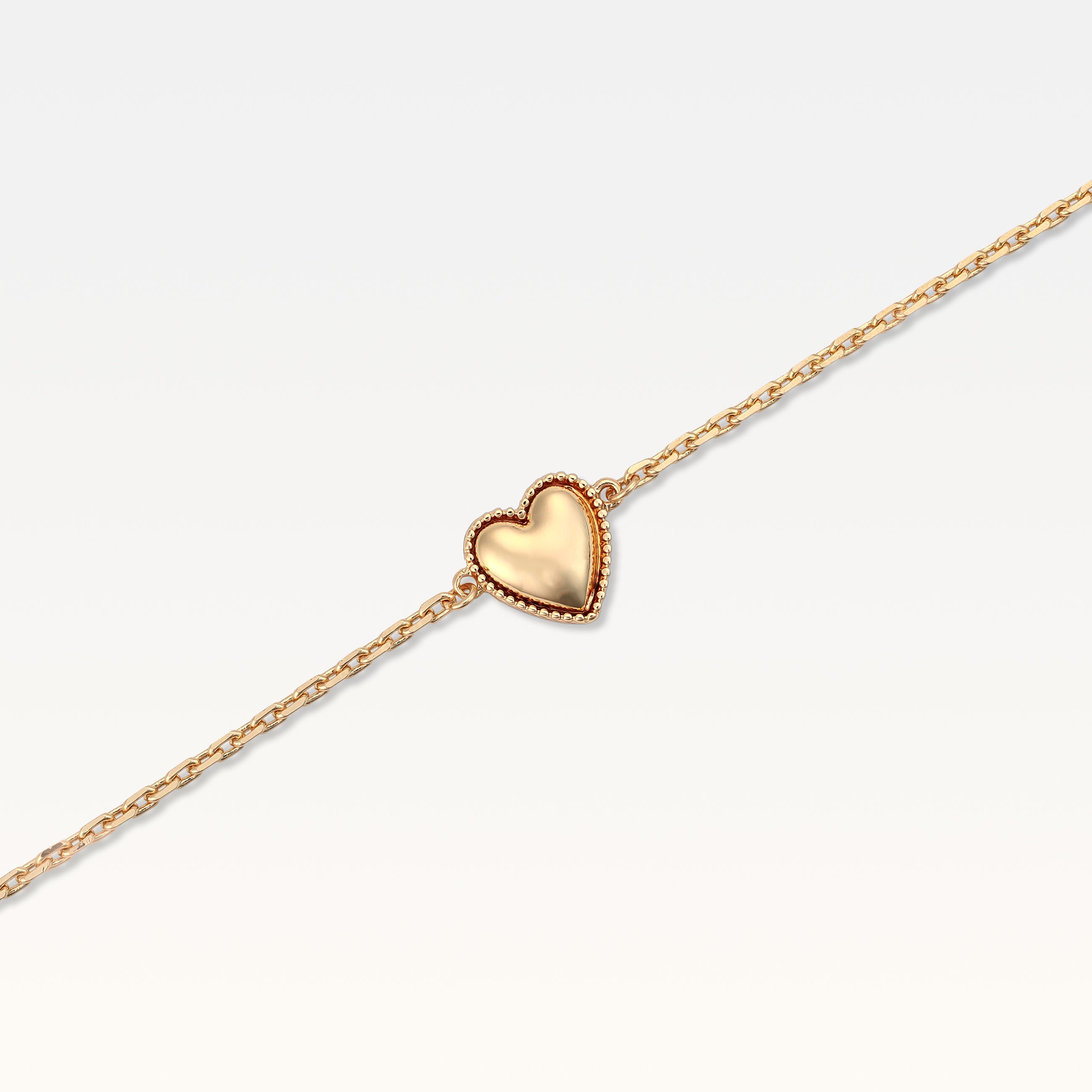 MB Maeva Gold-Plated Heart Bracelet