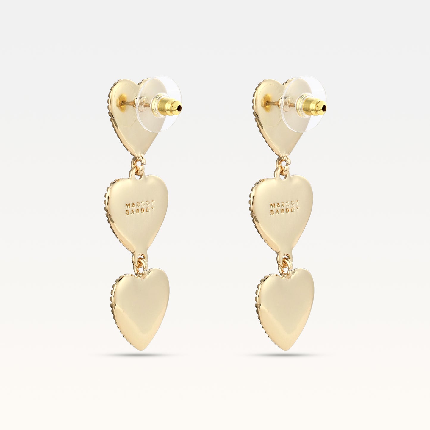 MB Maeva Gold-Plated Black Heart Set