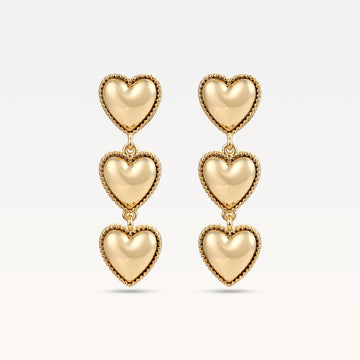 MB Maeva Gold-Plated Heart Set