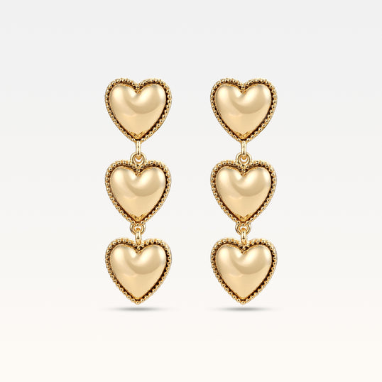 MB Maeva Gold-Plated Heart Set