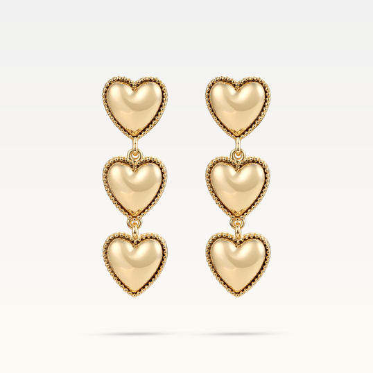 MB Maeva Gold-Plated Heart Set