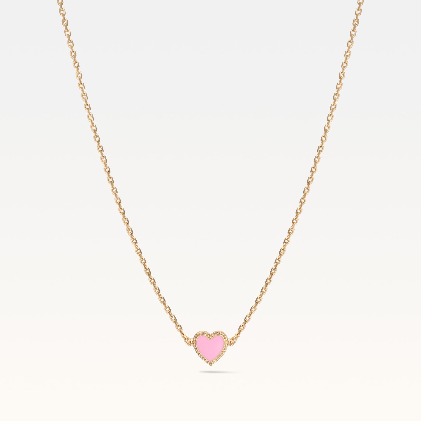 MB Maeva Gold-Plated Pink Heart Set