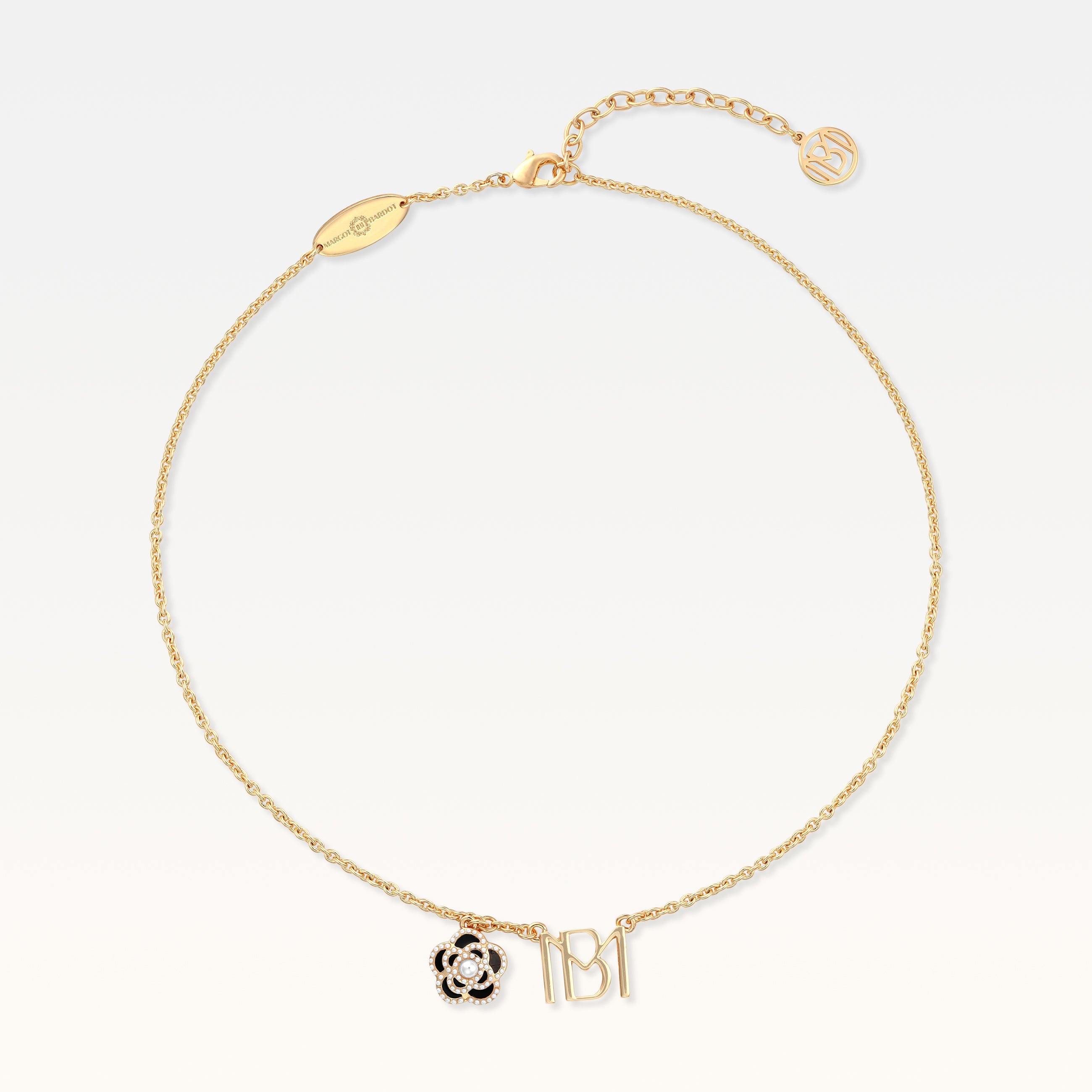 MB Signature Gold-Plated Camelia Necklace