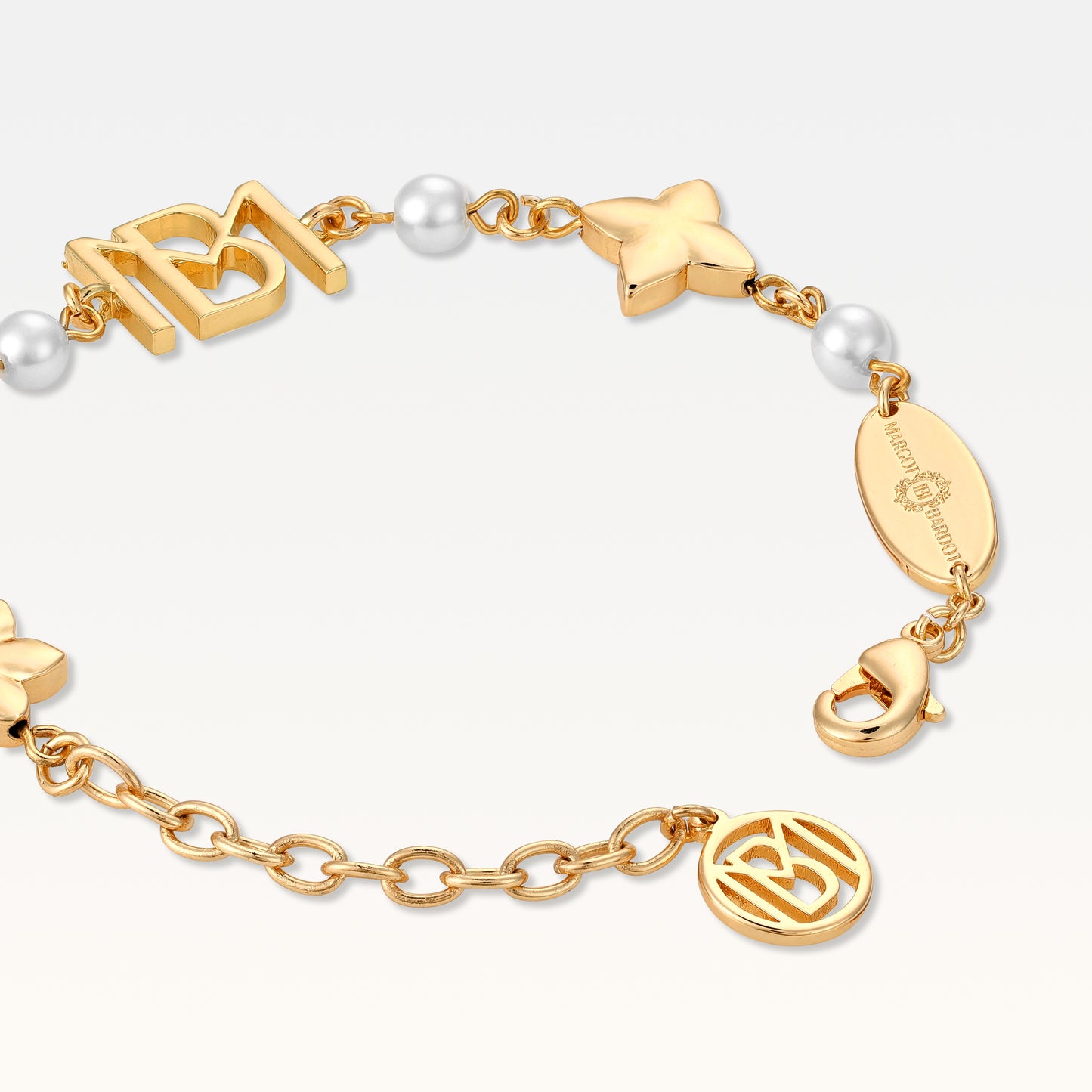 MB Signature Gold-Plated Heart Bracelet