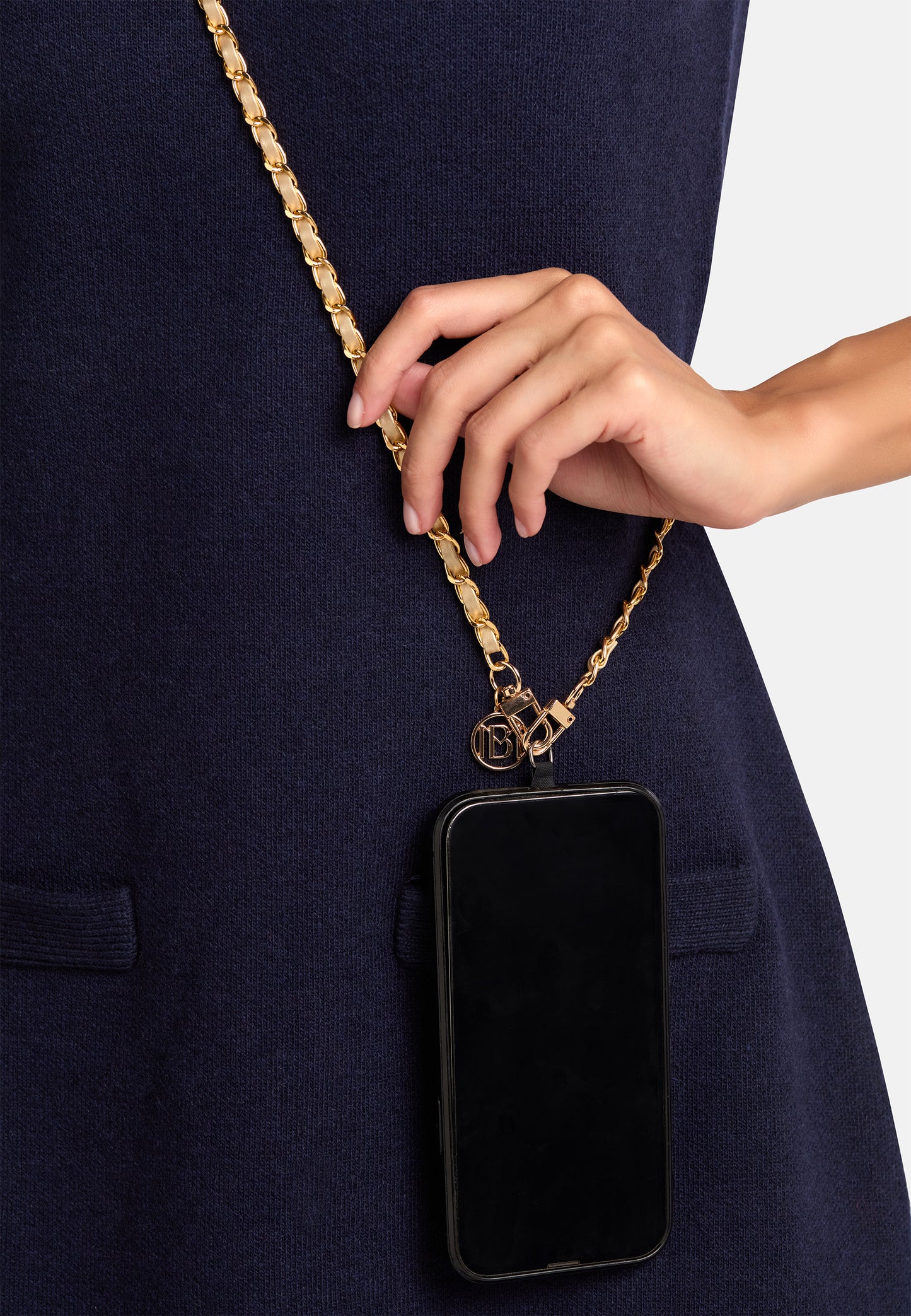 MB Signature Gold-Plated Phone Necklace