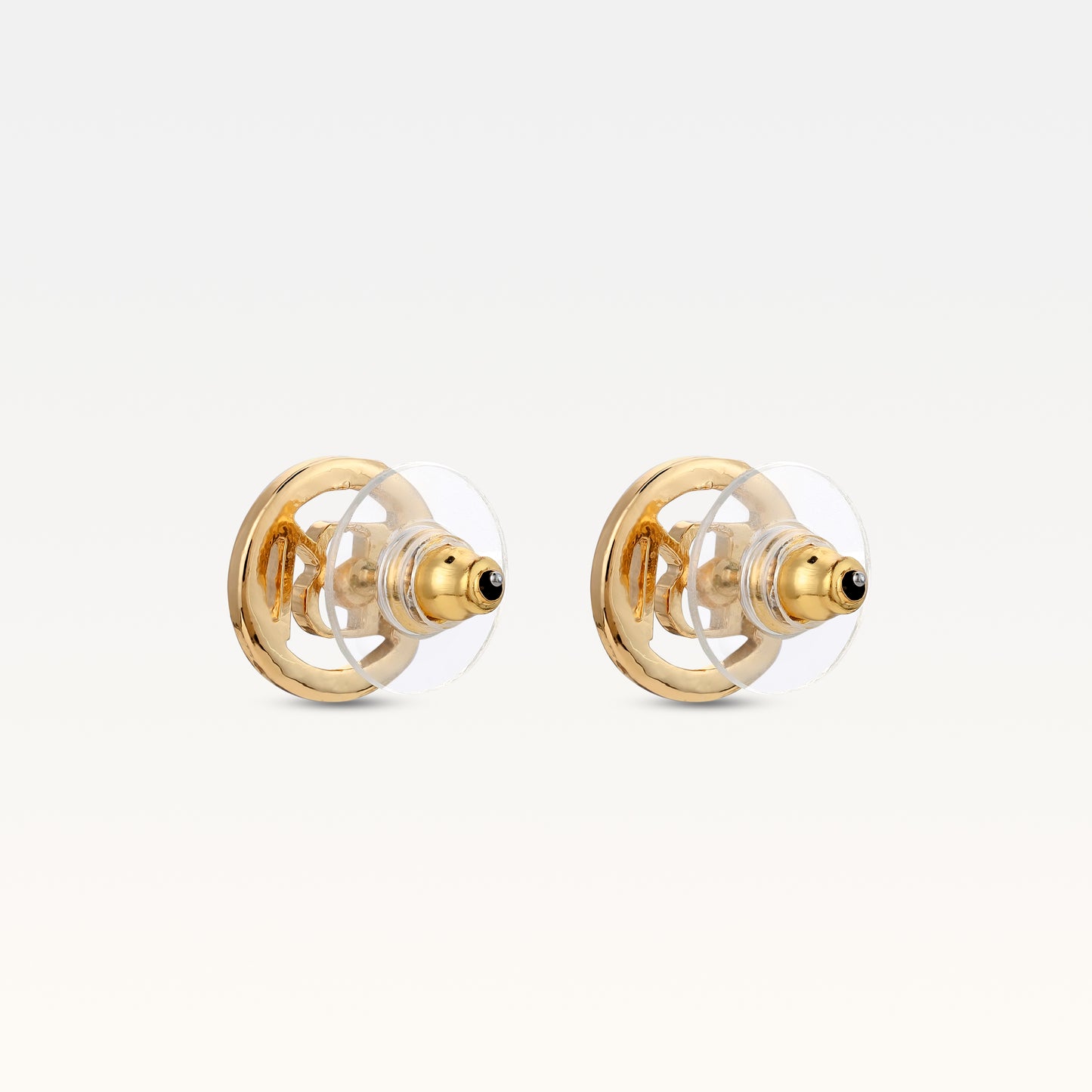 MB Signature Gold-Plated Stud Earrings