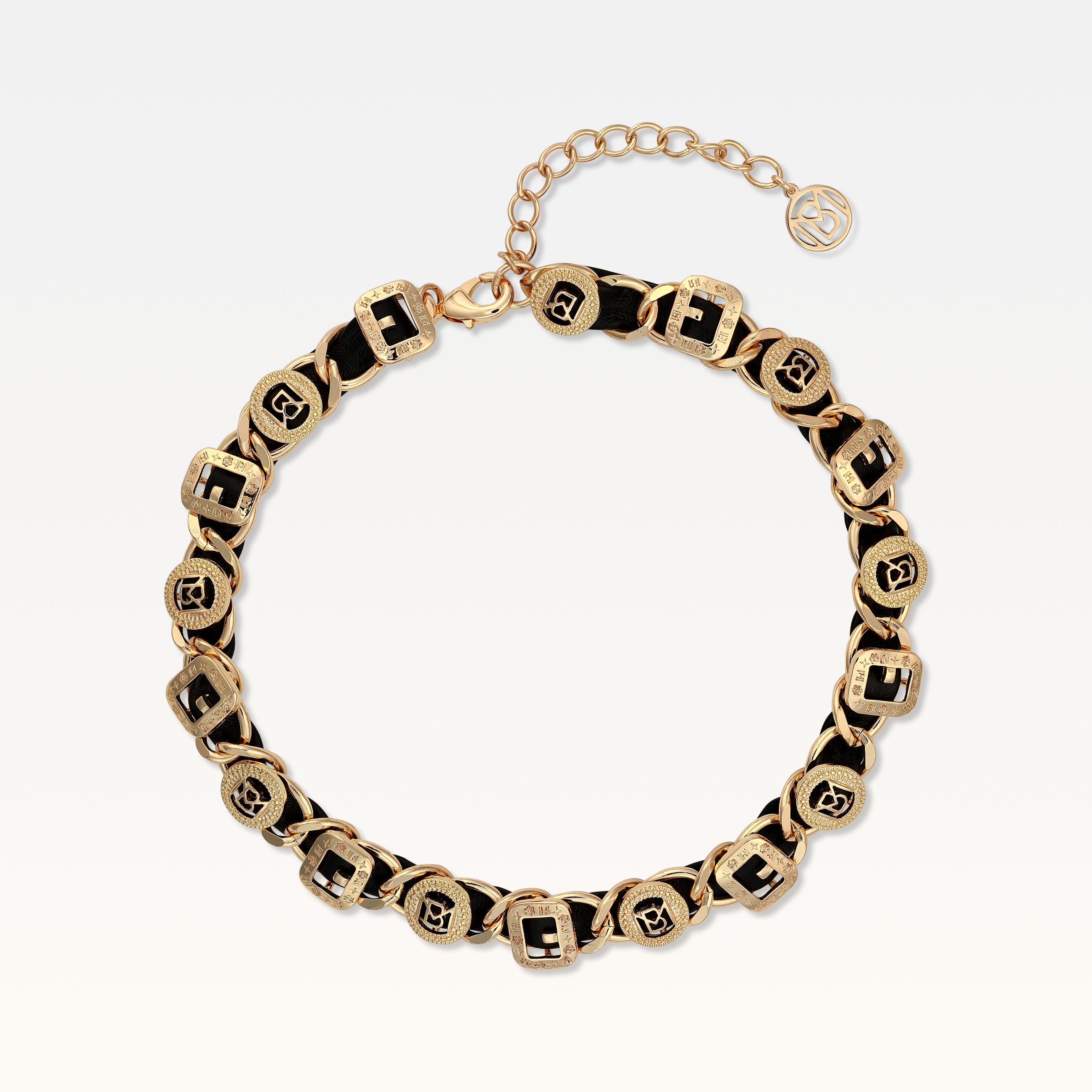 MB Signature Leather Luxe Gold-Plated Choker