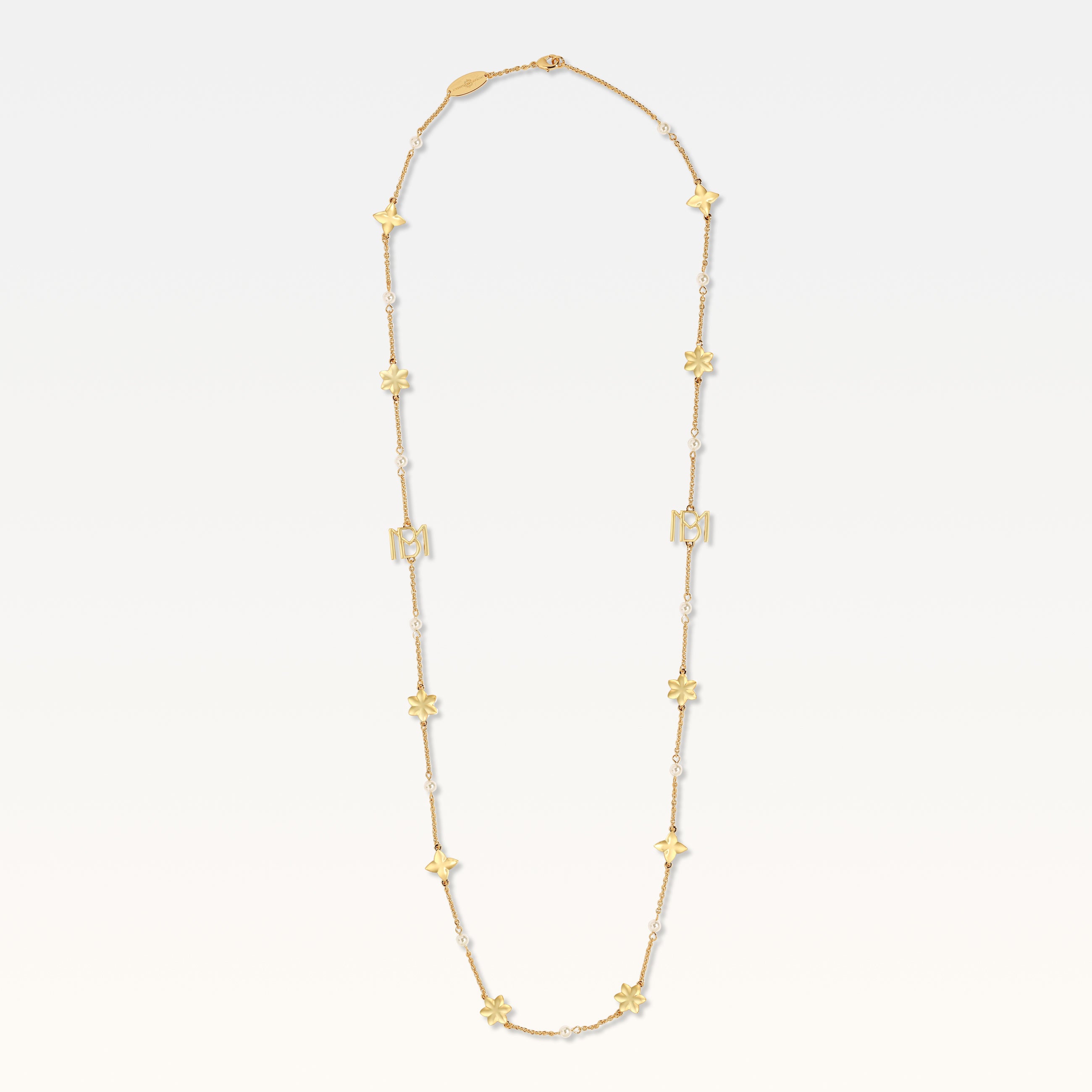 MB Signature Long Gold-Plated Aurora Necklace