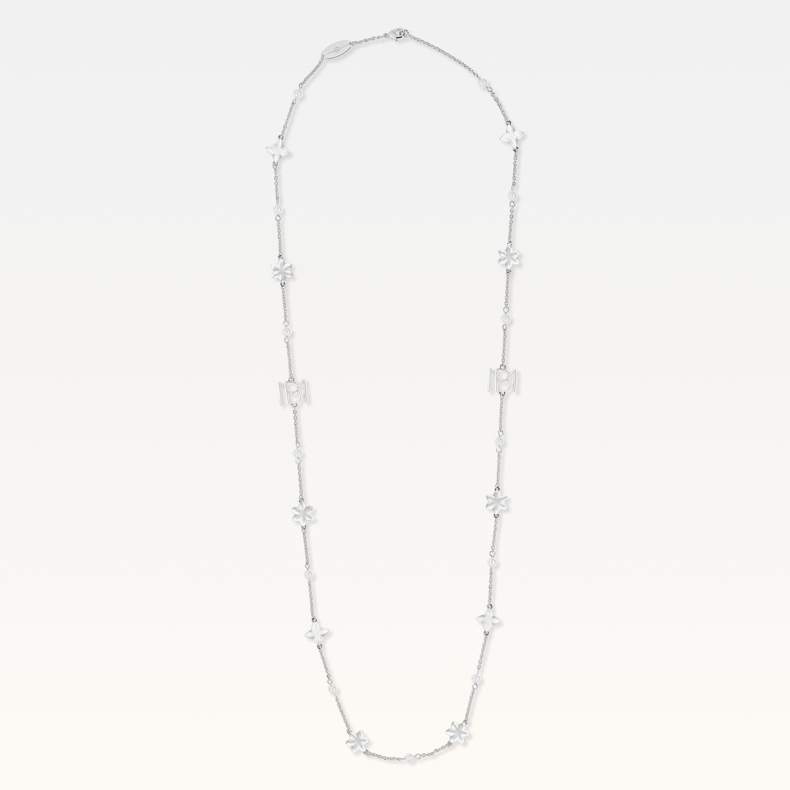 MB Signature Long Silver-Plated Aurora Necklace