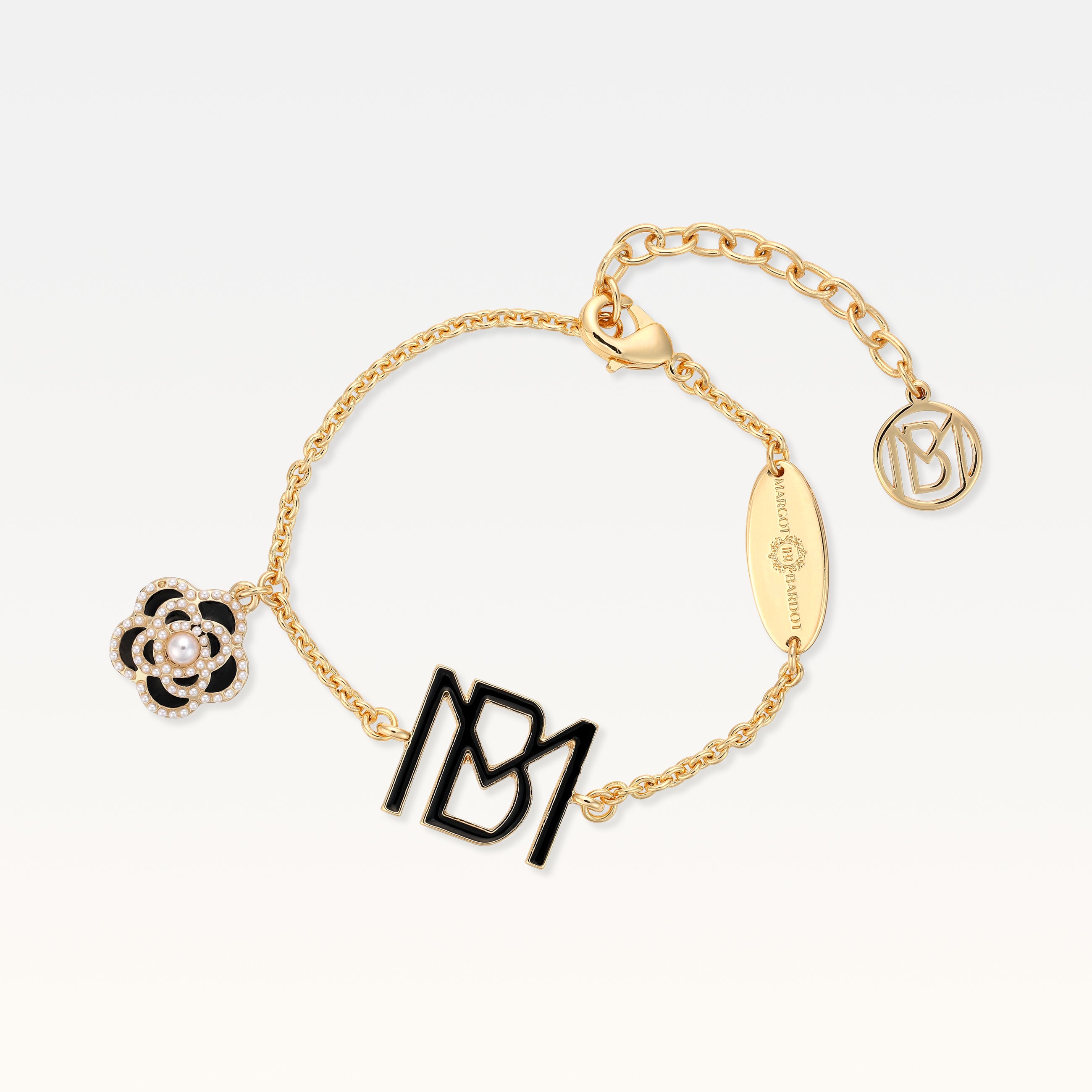 MB Signature Noir Camelia Gold-Plated Bracelet