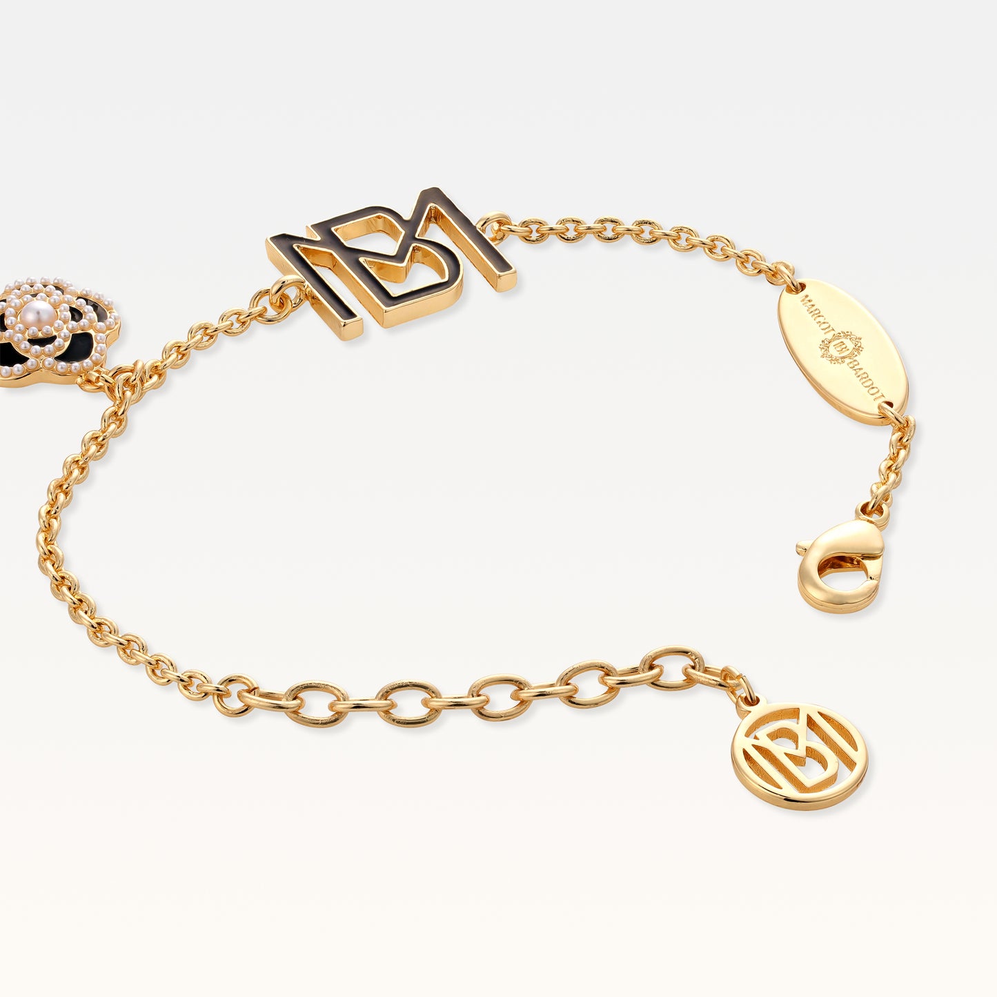 MB Signature Noir Camelia Gold-Plated Bracelet