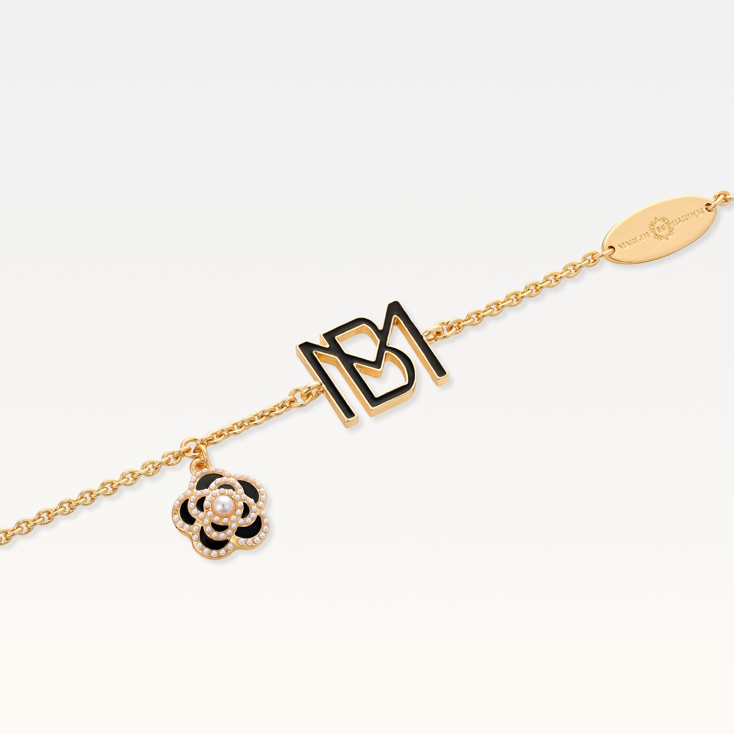 MB Signature Noir Camelia Gold-Plated Bracelet