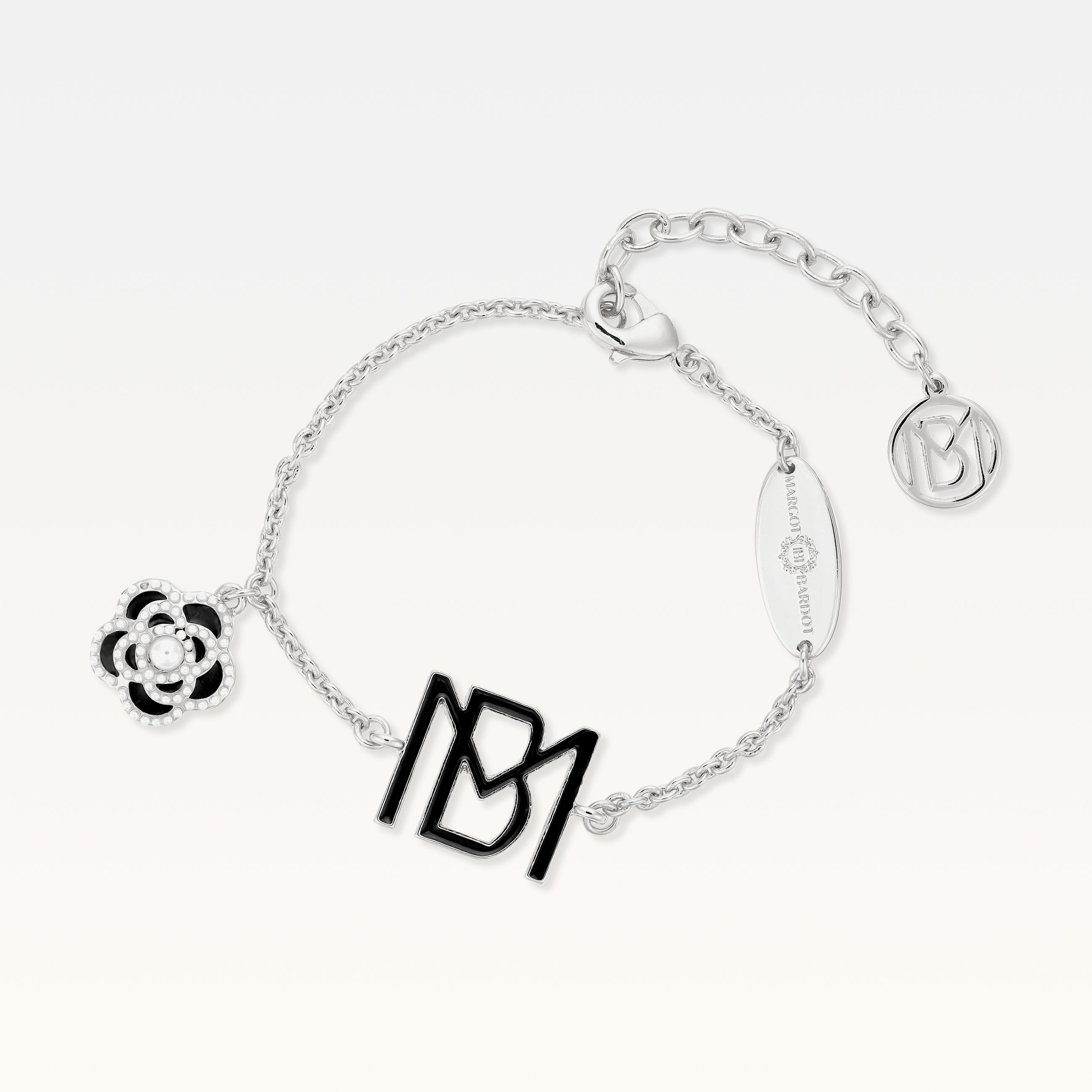 MB Signature Noir Camelia Silver-Plated Bracelet